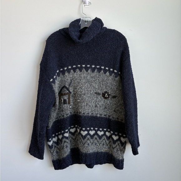Vintage Giesswein Made in Austria Turtleneck Sweater Size 8 - Picture 1 of 12